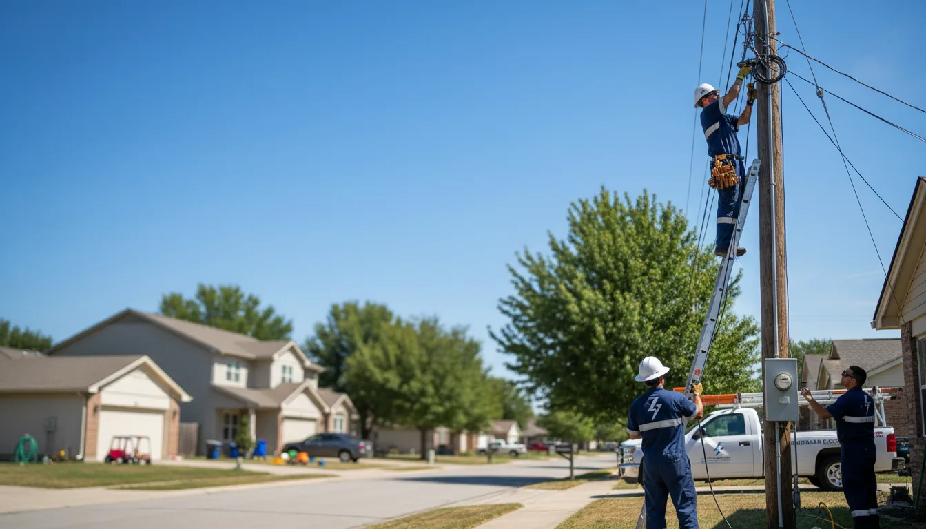 Residential electrician providing installation services in Manchester, IA
